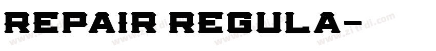 Repair Regula字体转换
